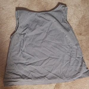 Elizabeth Liz Claiborne cotton gingham Top sz 14